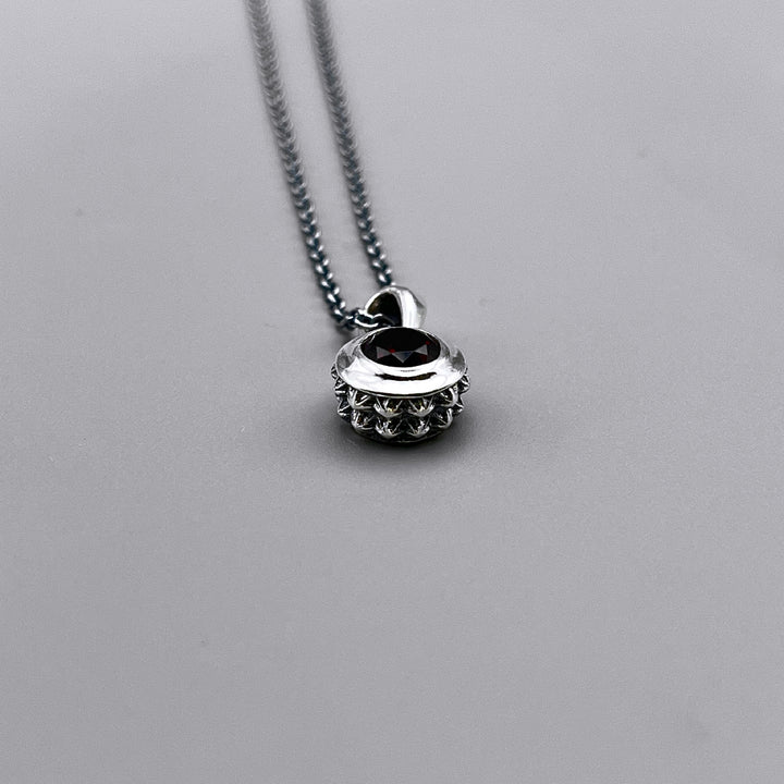 TRIPLE X STUDS SOLITAIRE BIRTHDAY 5mm STONE PENDANT / XP-214GN