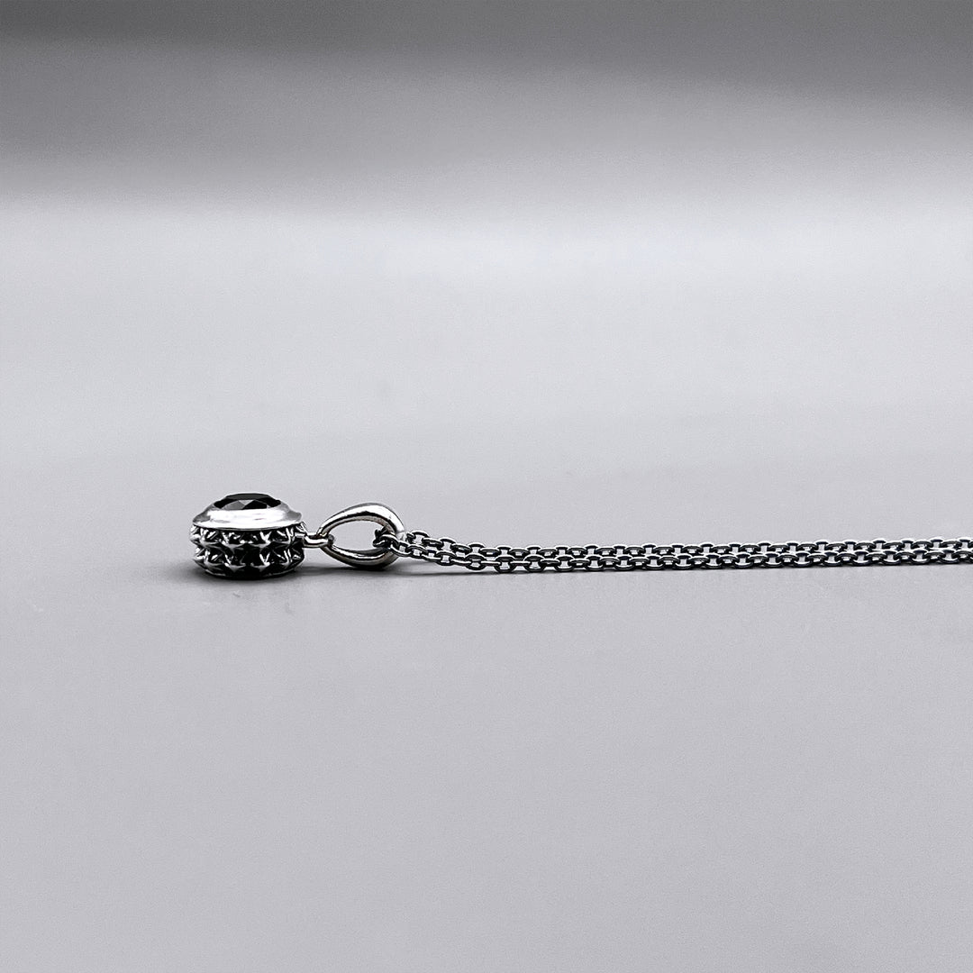 TRIPLE X STUDS SOLITAIRE BIRTHDAY 5mm STONE PENDANT / XP-214GN