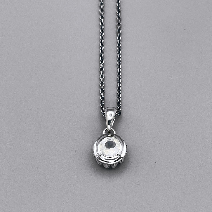 TRIPLE X STUDS SOLITAIRE BIRTHDAY 5mm STONE PENDANT / XP-214MS