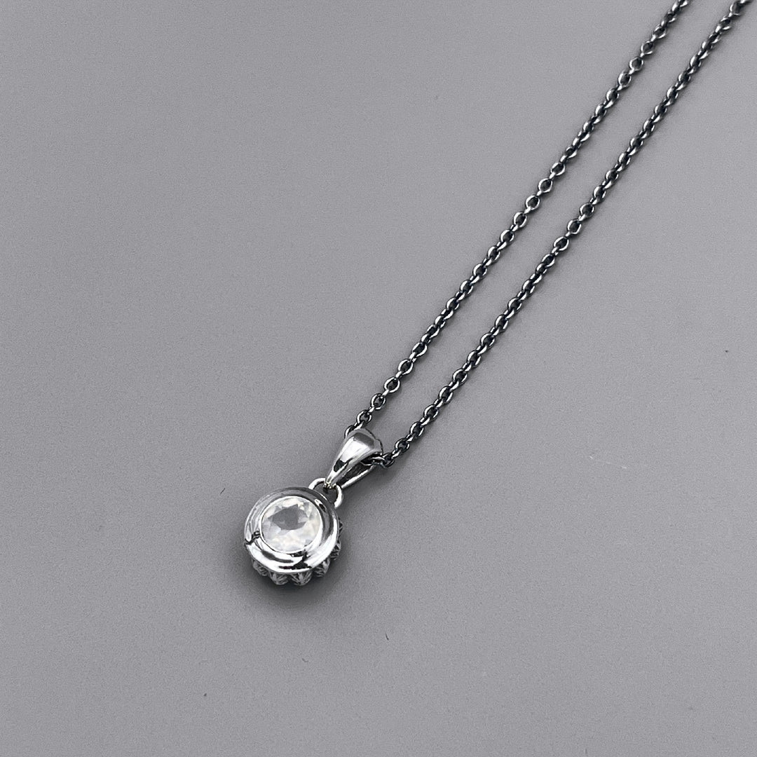 TRIPLE X STUDS SOLITAIRE BIRTHDAY 5mm STONE PENDANT / XP-214MS