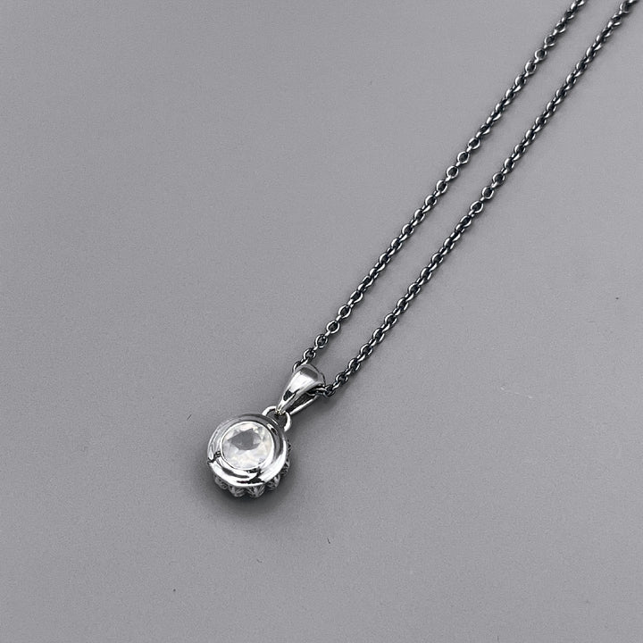 TRIPLE X STUDS SOLITAIRE BIRTHDAY 5mm STONE PENDANT / XP-214MS
