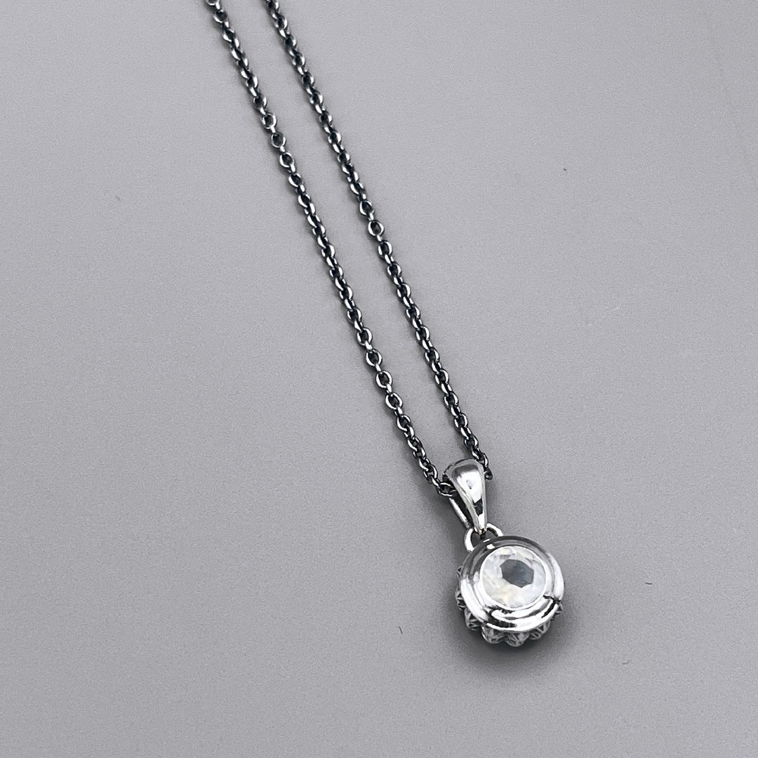 TRIPLE X STUDS SOLITAIRE BIRTHDAY 5mm STONE PENDANT / XP-214MS
