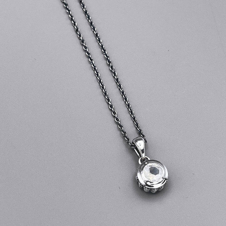 TRIPLE X STUDS SOLITAIRE BIRTHDAY 5mm STONE PENDANT / XP-214MS