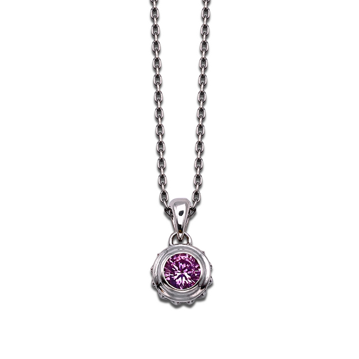 TRIPLE X STUDS SOLITAIRE BIRTHDAY 5mm STONE PENDANT