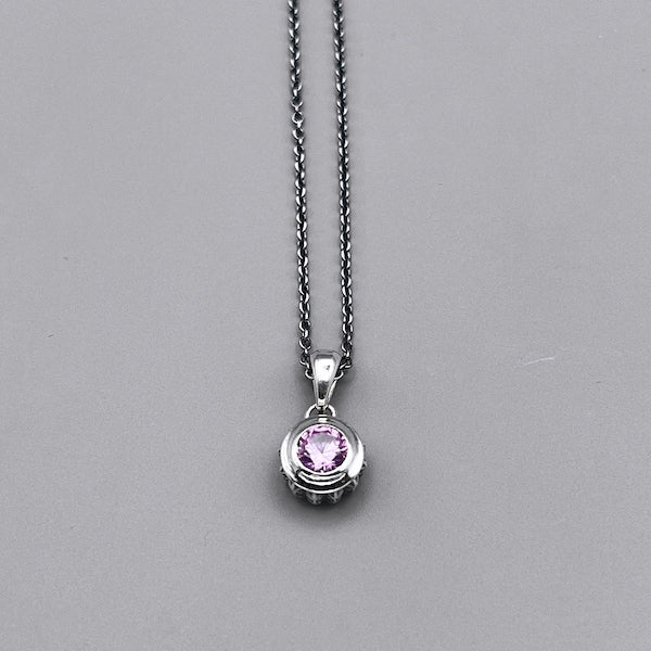 TRIPLE X STUDS SOLITAIRE BIRTHDAY 5mm STONE PENDANT