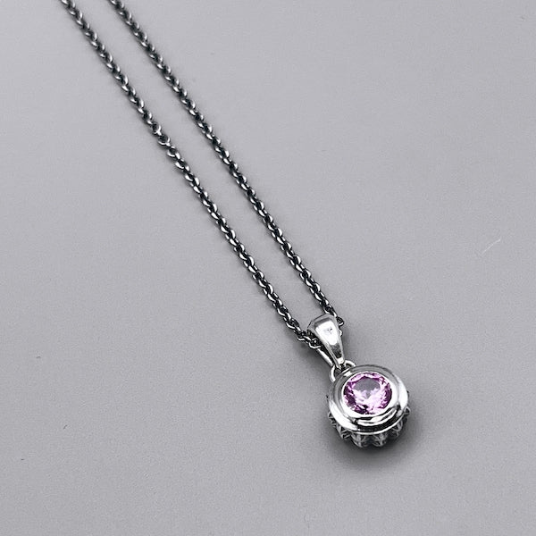 TRIPLE X STUDS SOLITAIRE BIRTHDAY 5mm STONE PENDANT