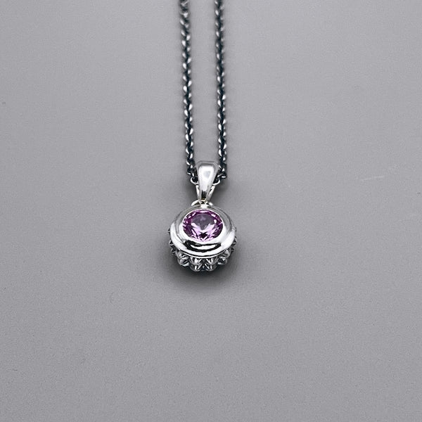 TRIPLE X STUDS SOLITAIRE BIRTHDAY 5mm STONE PENDANT