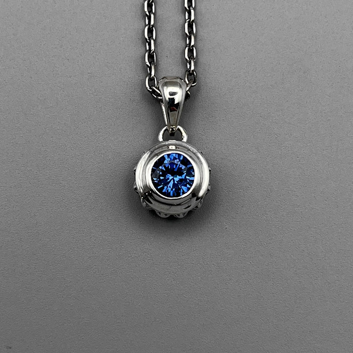 TRIPLE X STUDS SOLITAIRE BIRTHDAY 5mm STONE PENDANT / XP-214SAG
