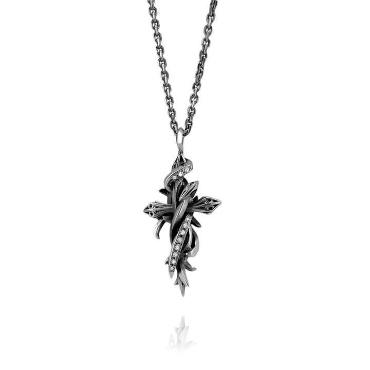 CROSS PENDANT MELEE M SIZE