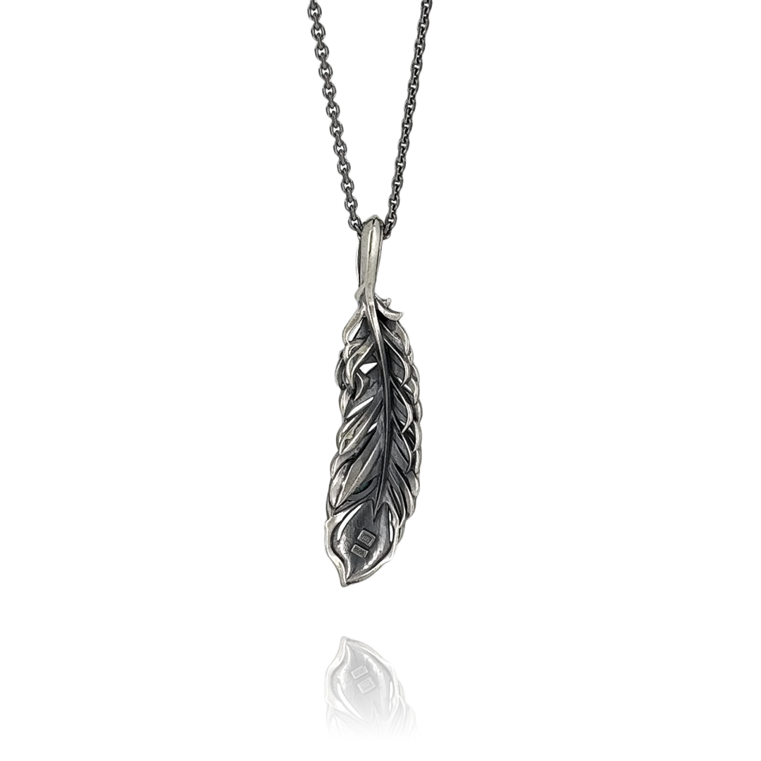INTELLECTUAL FEATHER TURQUOISE PENDANT L