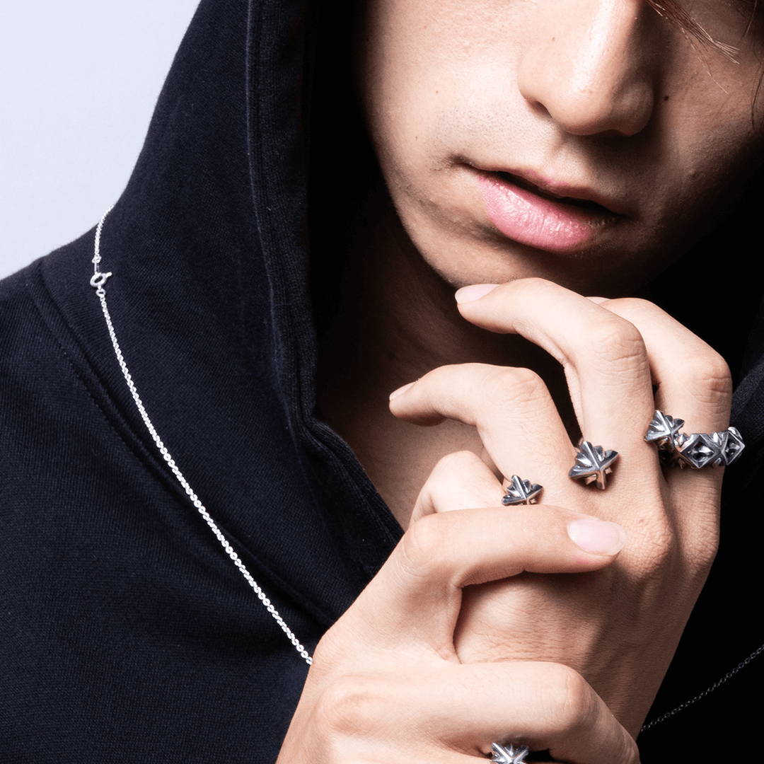 TRIPLE X 3 STUDS DOUBLE RING / XR-024