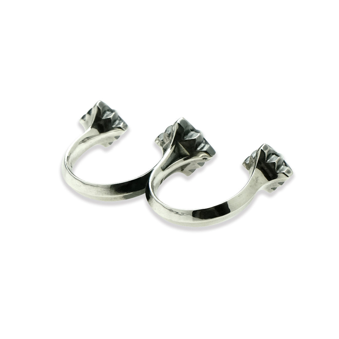 TRIPLE X 3 STUDS DOUBLE RING / XR-024
