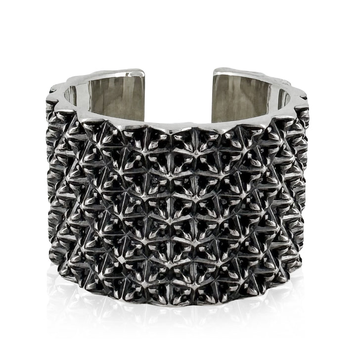 TRIPLE X STUDS WIDE RING / XR-030