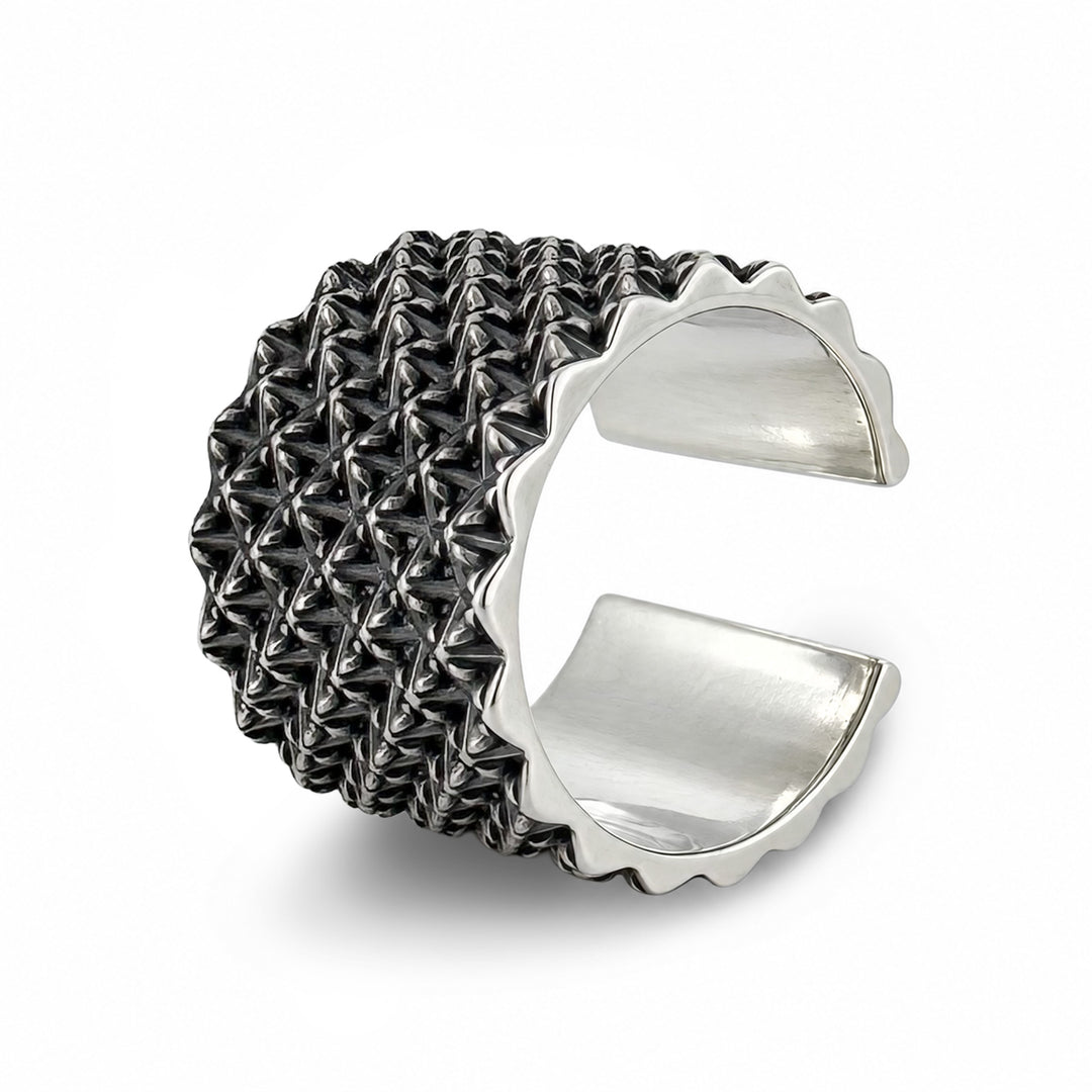 TRIPLE X STUDS WIDE RING / XR-030