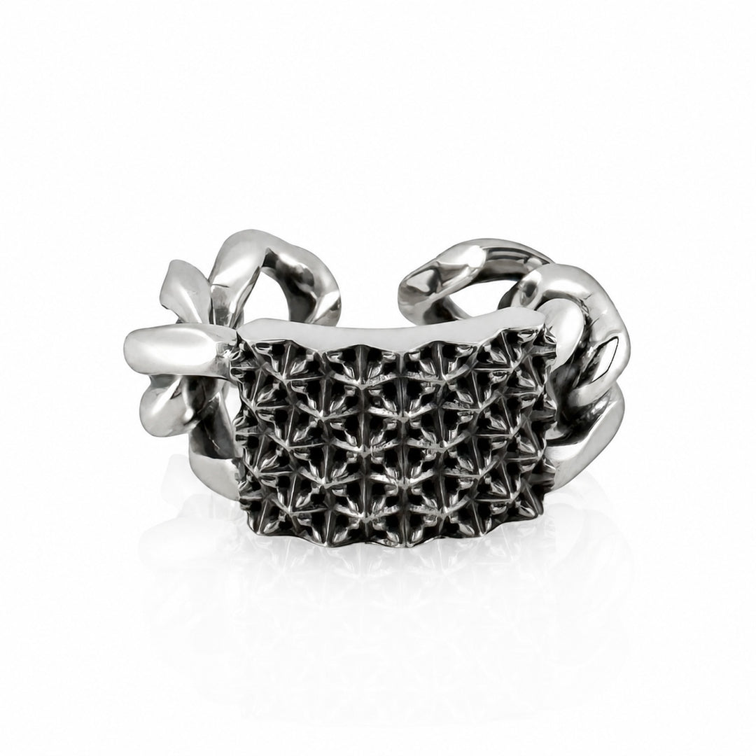TRIPLE X STUDS CHAIN RING / XR-031