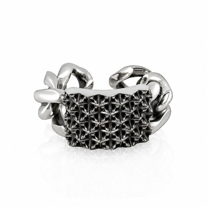 TRIPLE X STUDS CHAIN RING / XR-031