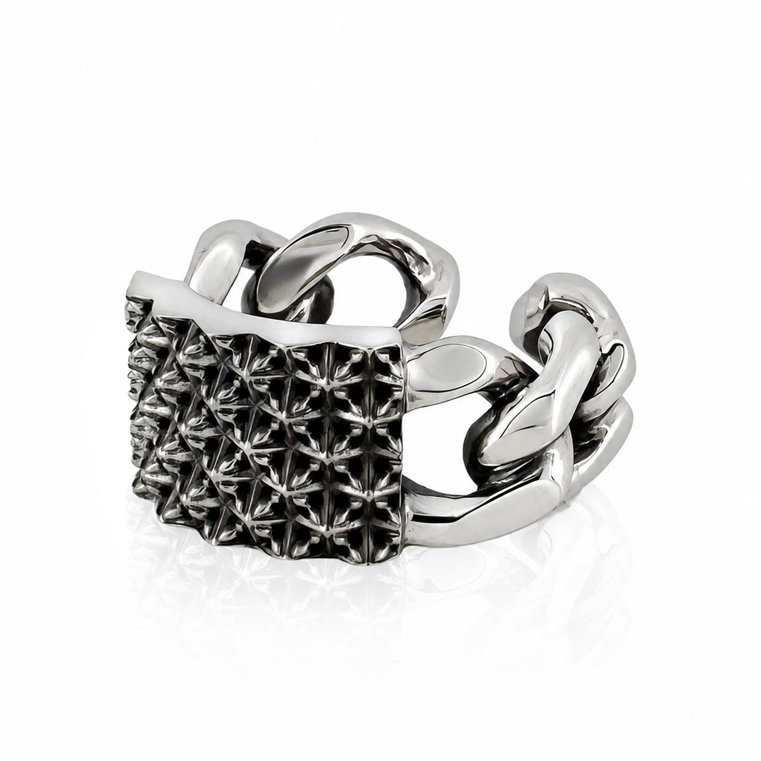 TRIPLE X STUDS CHAIN RING / XR-031
