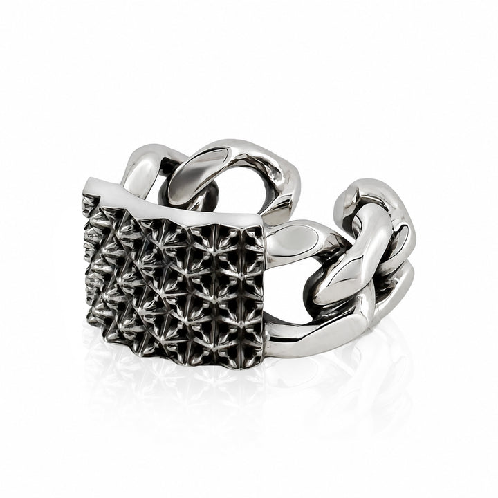 TRIPLE X STUDS CHAIN RING / XR-031