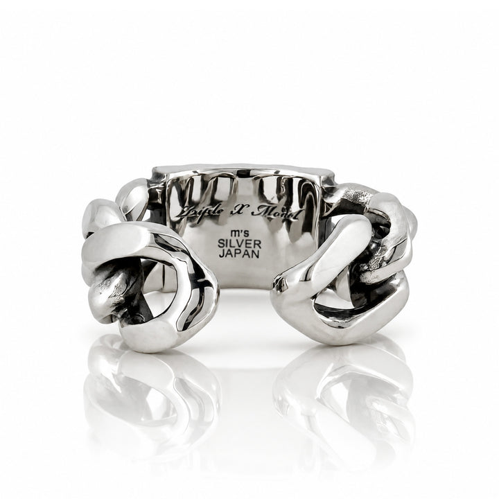 TRIPLE X STUDS CHAIN RING / XR-031