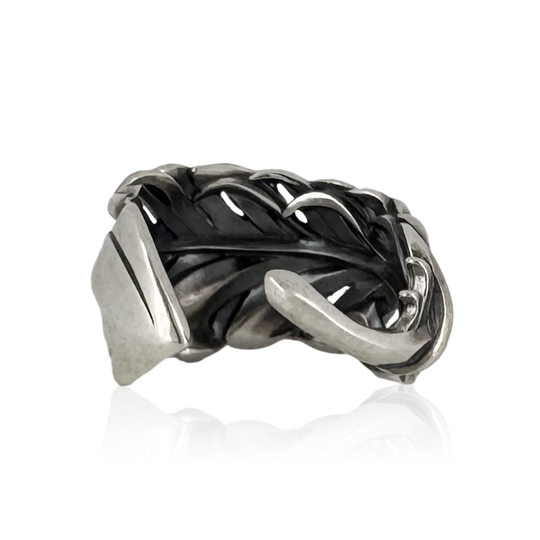 INTELLECTUAL FEATHER TURQUOISE FREE RING M
