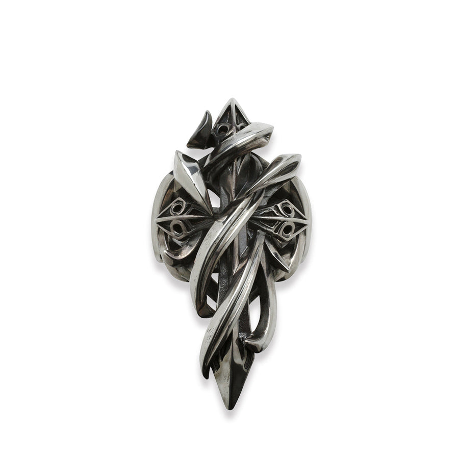 TENTACLES CROSS RING L X0247