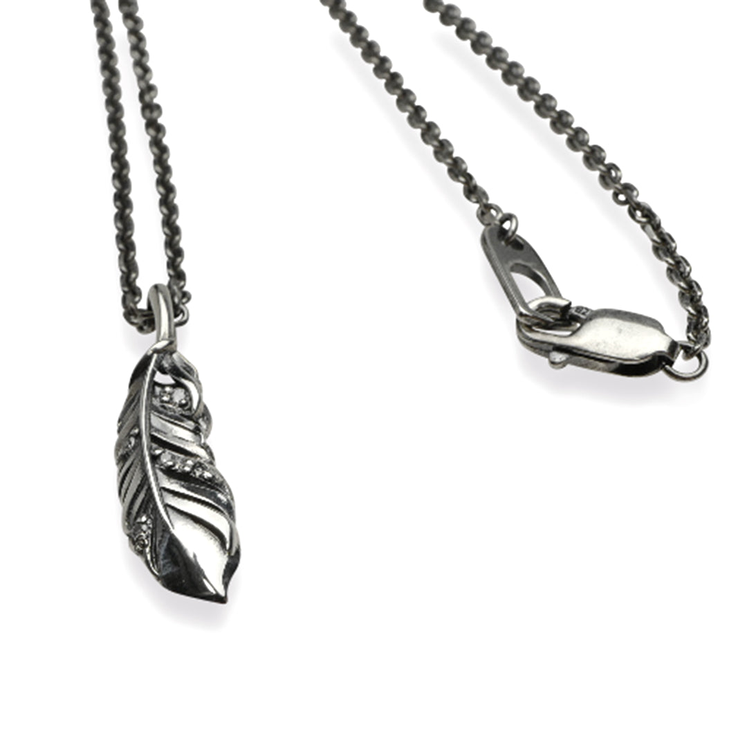 INTELLECTUAL FEATHER DIAMOND PENDANT S / XP-126