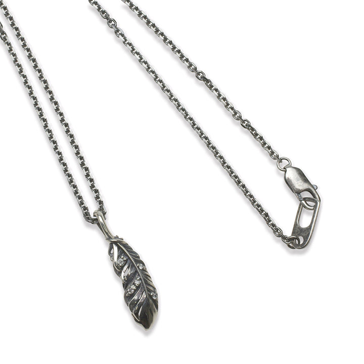 INTELLECTUAL FEATHER DIAMOND PENDANT S