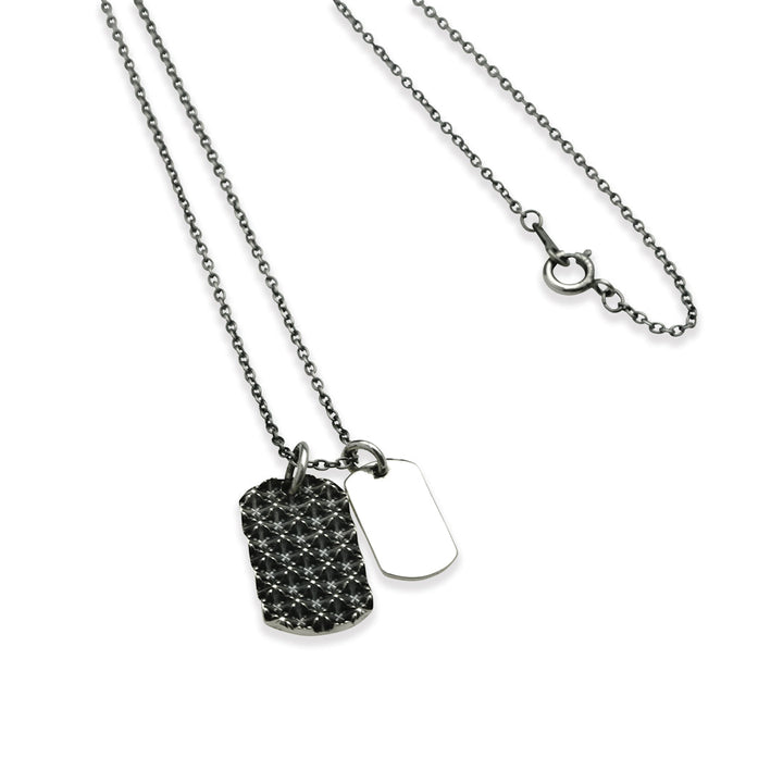 TRIPLE X STUDS DOG TAG PENDANT