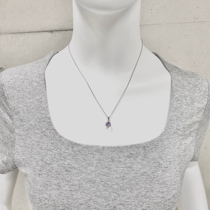 スワロフスキーキューブネックレス(M)