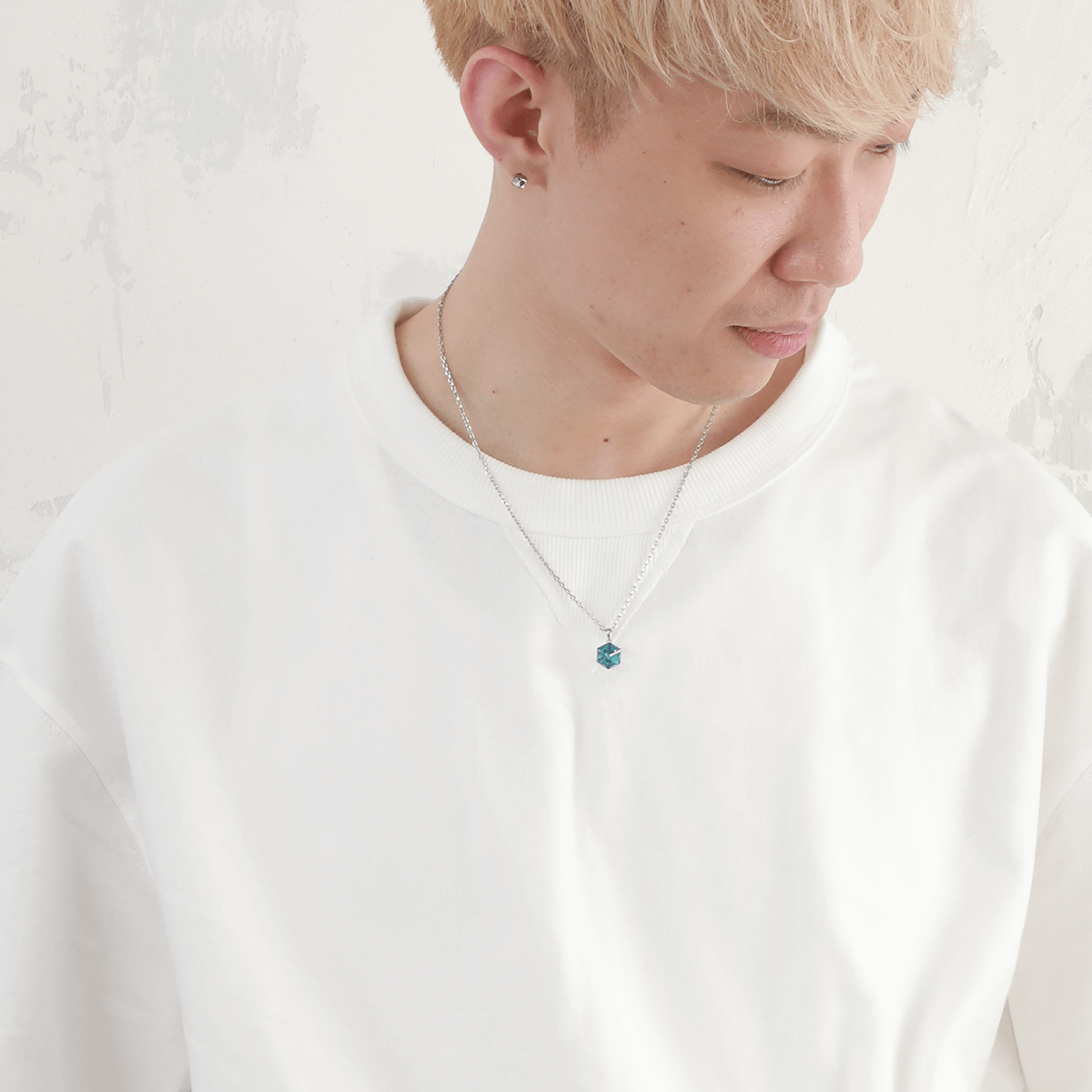 スワロフスキーキューブネックレス(L) / BSN-154 – BLESS スワロフスキーキューブネックレス(L) / BSN-154 – BLESS