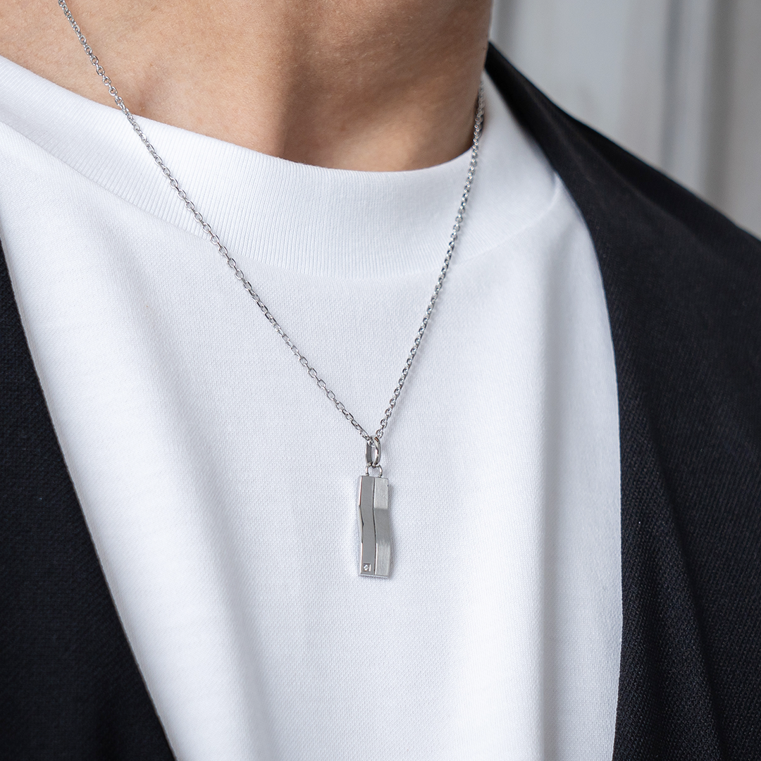 【関税込み】Numbering ネックレス カーブプレートネックレス / BSN-174 – BLESS