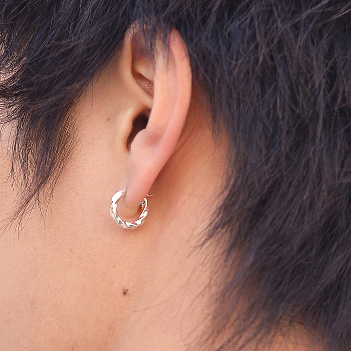 FINE TWIST WIRE HOOP PIERCE S(片耳用)