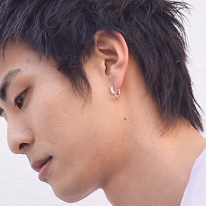 FINE TWIST WIRE HOOP PIERCE S(片耳用)