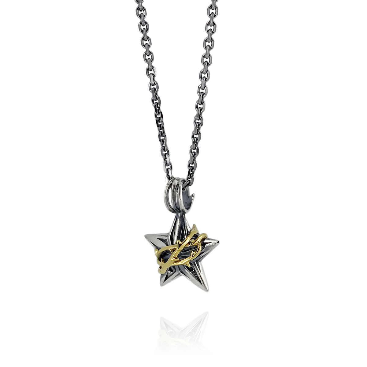 ♡専用♡   超自然精霊宿るペンダント ❃呪物❃ THORN STAR PENDANT M K10YG × SV / X0296 – BLESS