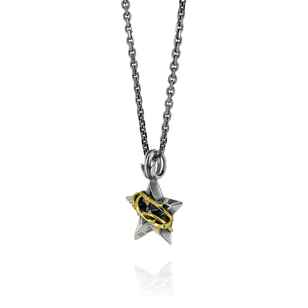 THORN STAR PENDANT M K10YG × SV