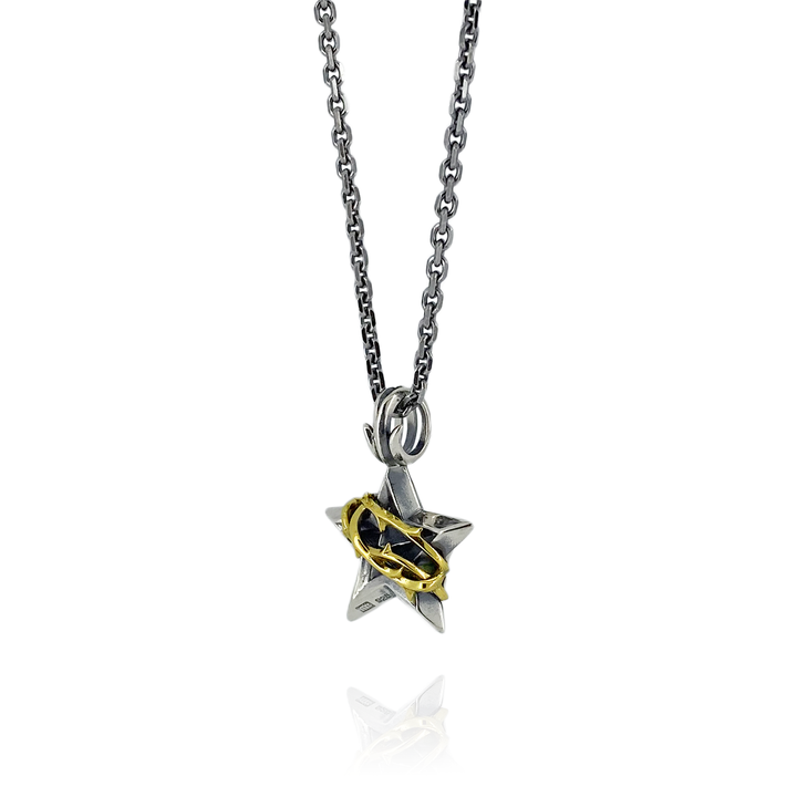 THORN STAR PENDANT M K10YG × SV