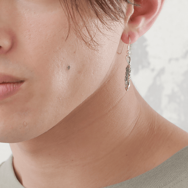 INTELLECTUAL FEATHER DROP PIERCE(片耳用)