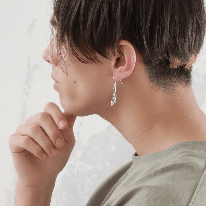 INTELLECTUAL FEATHER DROP PIERCE(片耳用)