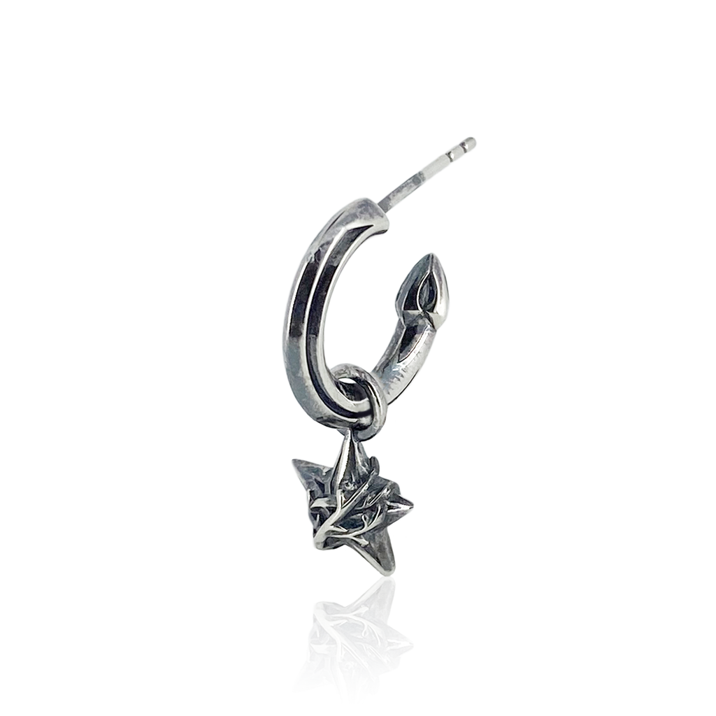 THORN STAR DROP PIERCE (for one ear) / XE-008 – BLESS