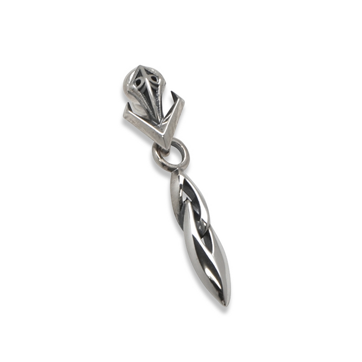 SHARP DOUBLE RING DROP PIERCE(片耳用)