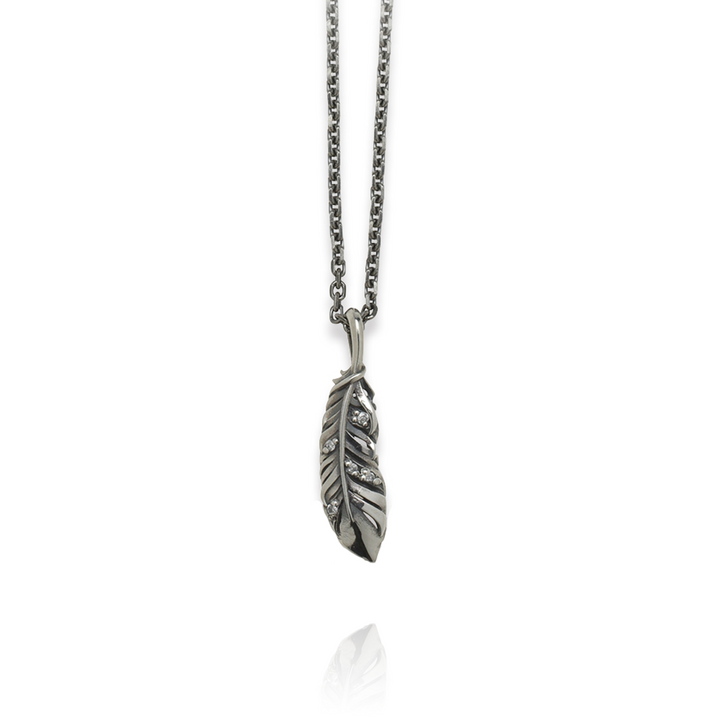 INTELLECTUAL FEATHER DIAMOND PENDANT S / XP-126