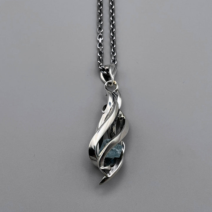 TENTACLES EDITION PENDULUM GEM STONE PENDANT AQUAMARINE