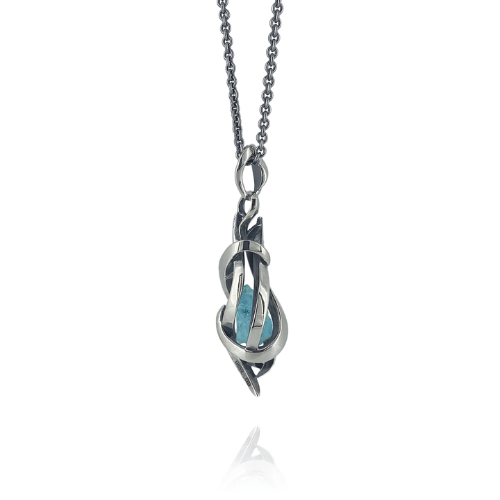 TENTACLES EDITION PENDULUM GEM STONE PENDANT AQUAMARINE