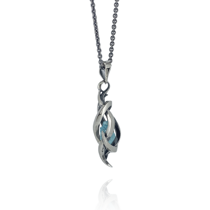 TENTACLES EDITION PENDULUM GEM STONE PENDANT AQUAMARINE