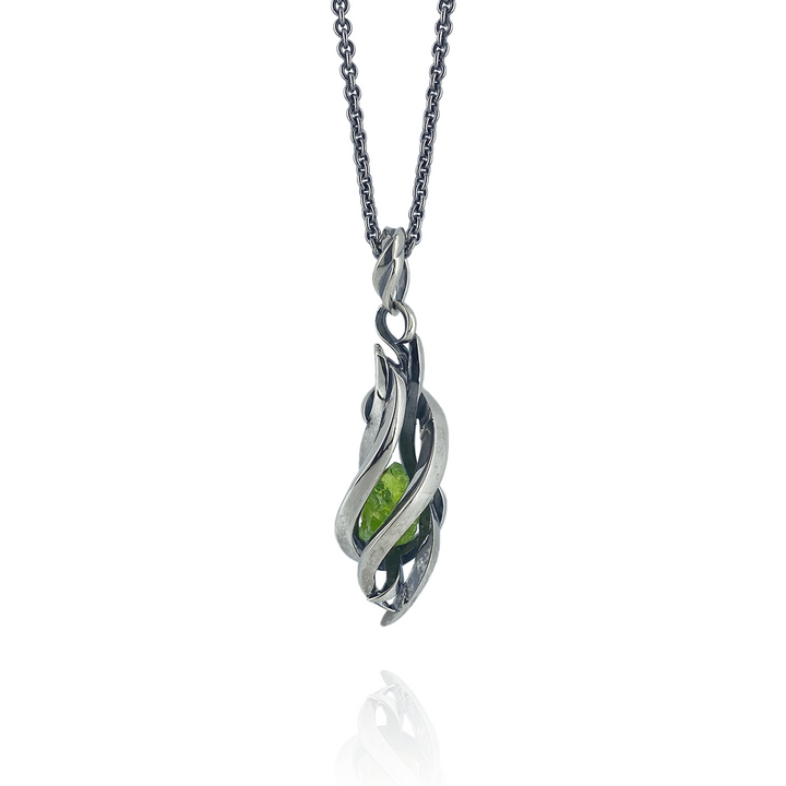 TENTACLES EDITION PENDULUM GEM STONE PENDANT PERIDOT
