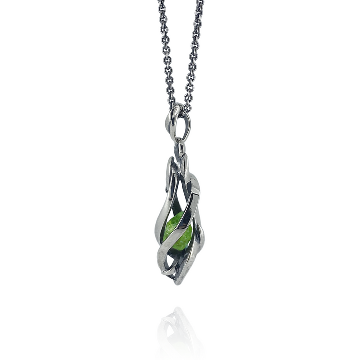 TENTACLES EDITION PENDULUM GEM STONE PENDANT PERIDOT