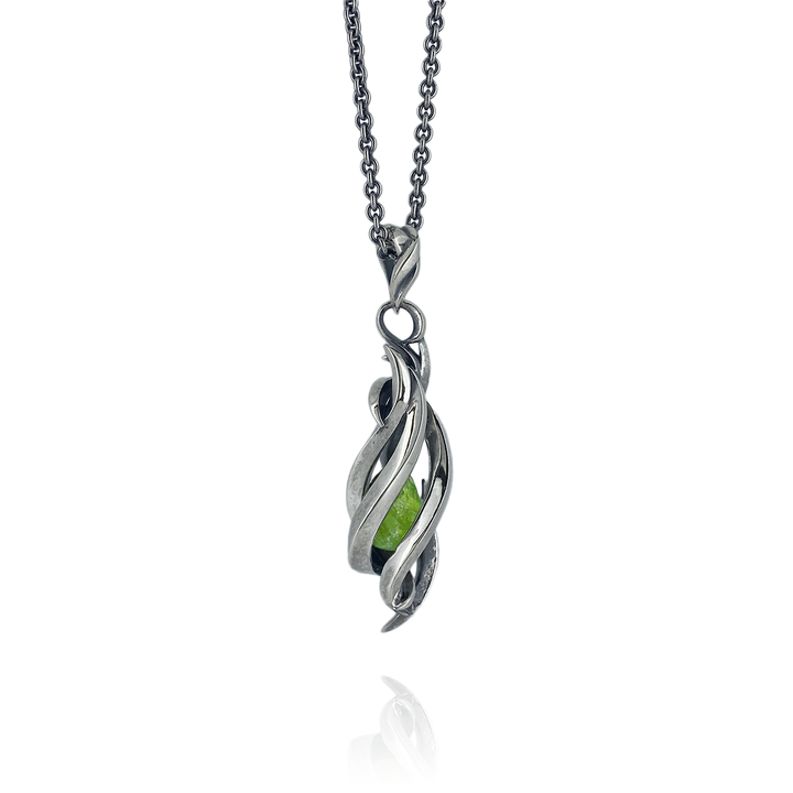 TENTACLES EDITION PENDULUM GEM STONE PENDANT PERIDOT