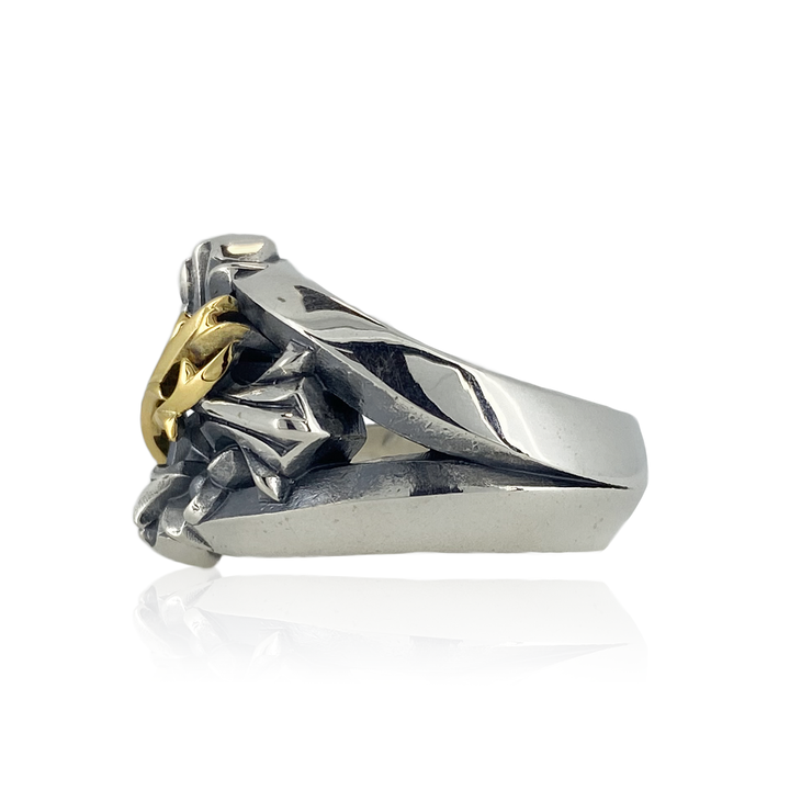 THORN CROSS RING K10YG × SV / XR-015