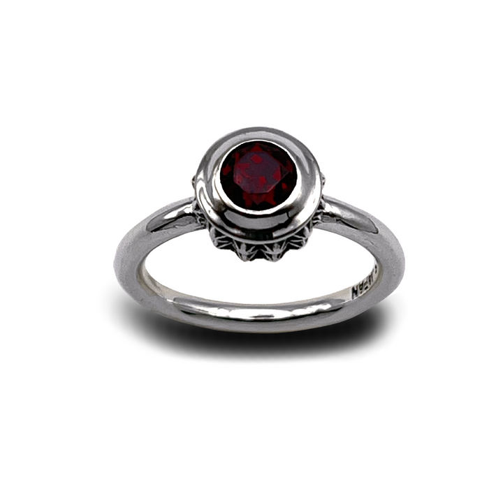 TRIPLE X STUDS SOLITAIRE BIRTHDAY 5mm STONE RING