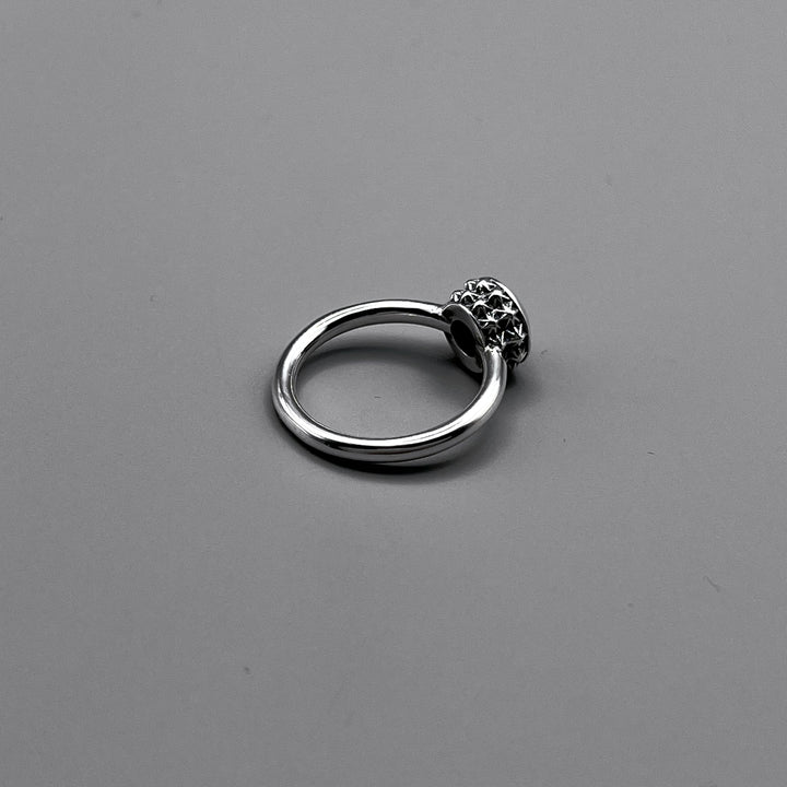 TRIPLE X STUDS SOLITAIRE BIRTHDAY 5mm STONE RING